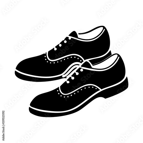 oxfords icon, oxfords line art - simple line art of oxfords, perfect for oxfords logos and icons