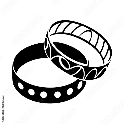 bracelets icon, bracelets line art - simple line art of bracelets, perfect for bracelets logos and icons