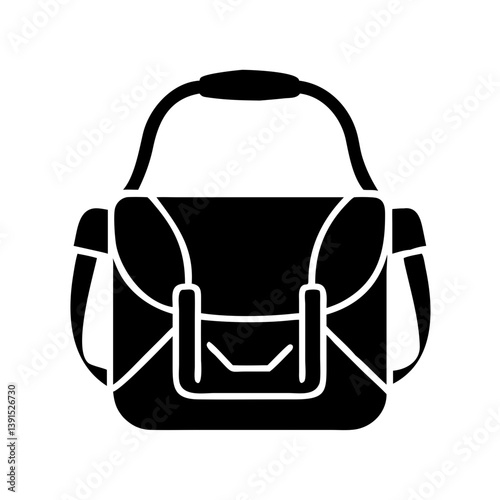 messenger bags icon, messenger bags line art - simple line art of messenger bags, perfect for messenger bags logos and icons