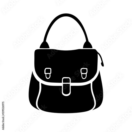 satchel bags icon, satchel bags line art - simple line art of satchel bags, perfect for satchel bags logos and icons