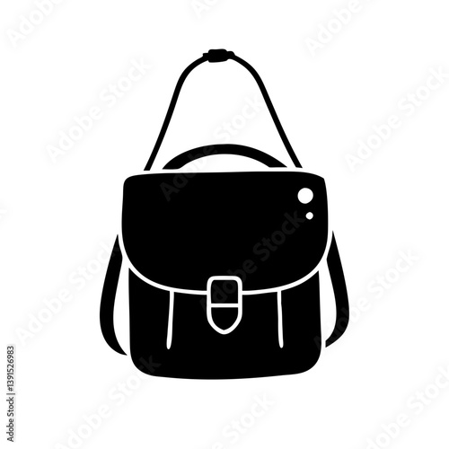 satchel bags icon, satchel bags line art - simple line art of satchel bags, perfect for satchel bags logos and icons