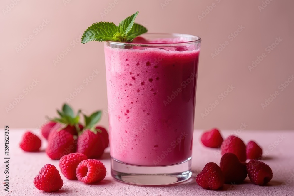 Raspberry Smoothie Variation - A Delectable and Invigorating Beverage Photo Raspberry Smoothie Variation - A Delectable and Invigorating Beverage Photo