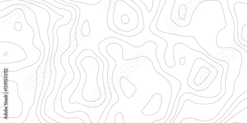 Geographic Topographic Contour Lines Seamless Pattern Featuring Mountain Relief and Abstract Lines, Ideal for Contemporary Graphic Design and Vector Illustrations