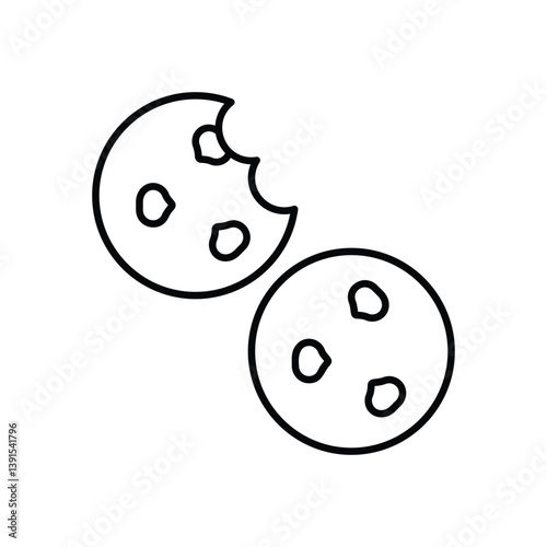 COOKIES vector icon stock illustration
