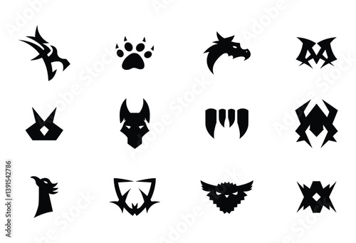 Icon Gaming or Esport Logo Design Vector 