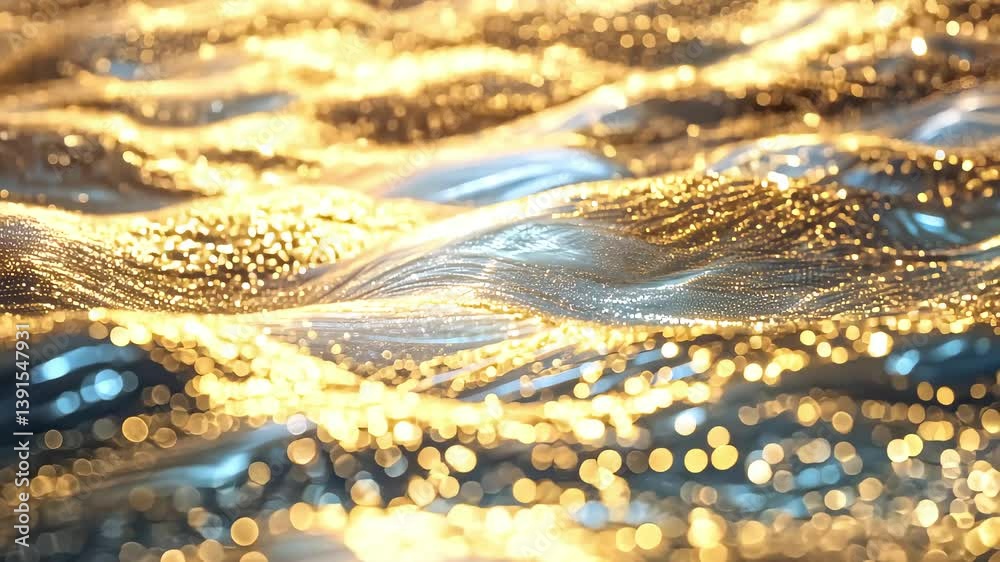 Abstract animation of golden particle waves
Abstract animation of golden particle waves