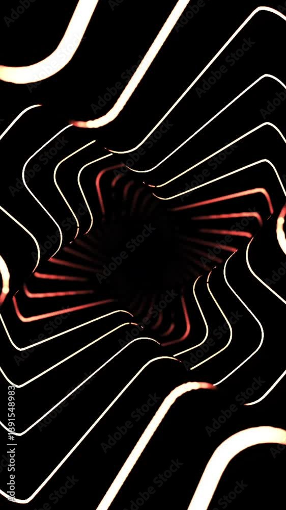 An abstract design with a striking black background and captivating light patterns that stand out. Design