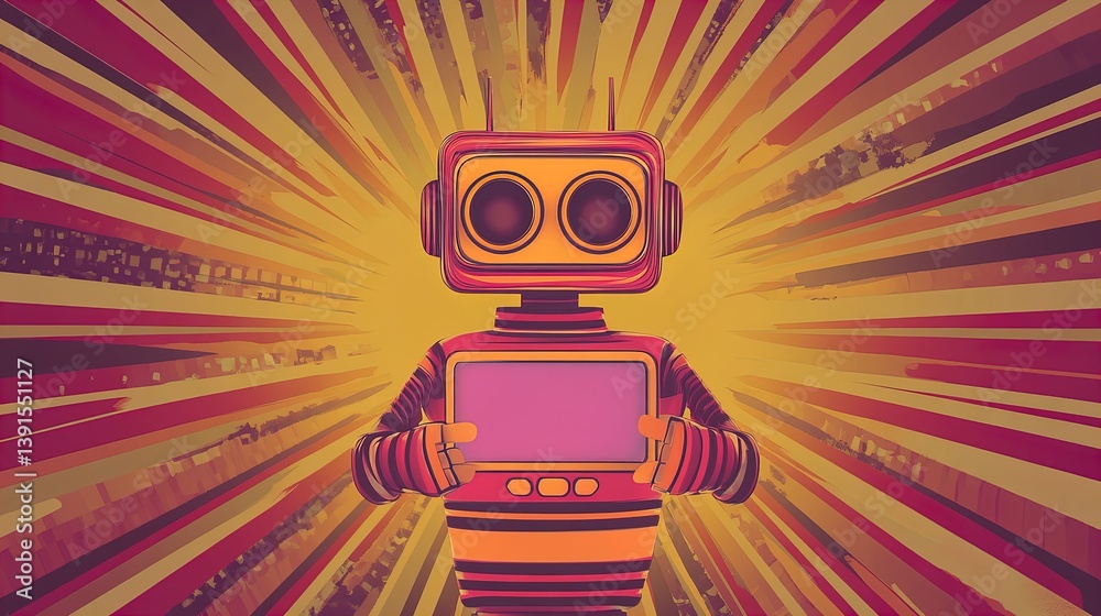 Fototapeta premium unlock the best cyber monday deals with our lively virtual assistant chatbot: your ultimate guide to innovative tech shopping! perfect for a dynamic interior poster!