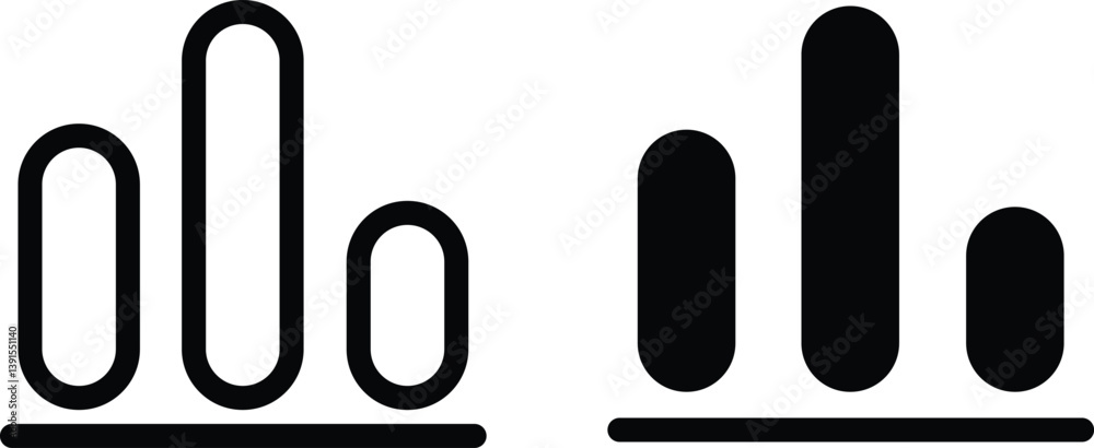 Profit growing icon. Isolated vector icon. Progress bar. Growing graph icon graph sign. Chart increase profit icon. Vector Illustration. Profit growing icon. Isolated vector icon. Progress bar. Growing graph icon graph sign. Chart increase profit icon. Vector Illustration.