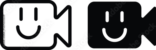 video camera icon for app and website.