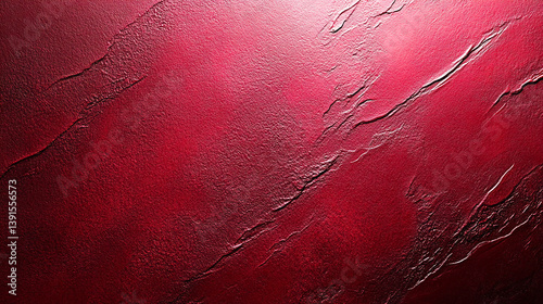 Red metallic paper texture background with a shiny, reflective surface and subtle crinkles or patterns