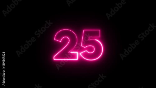 countdown 30 seconds neon light motion animation 4k resolution neon countdown