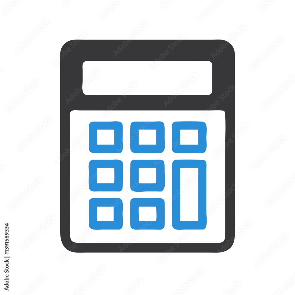 Calculator Icon Representing Accounting or Math Icon Design Calculator Icon Representing Accounting or Math Icon Design