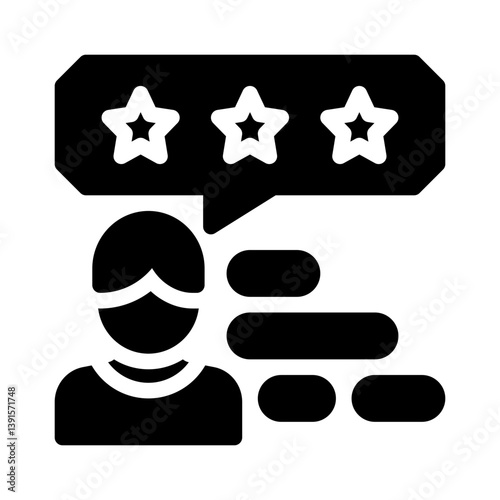 feedback glyph icon