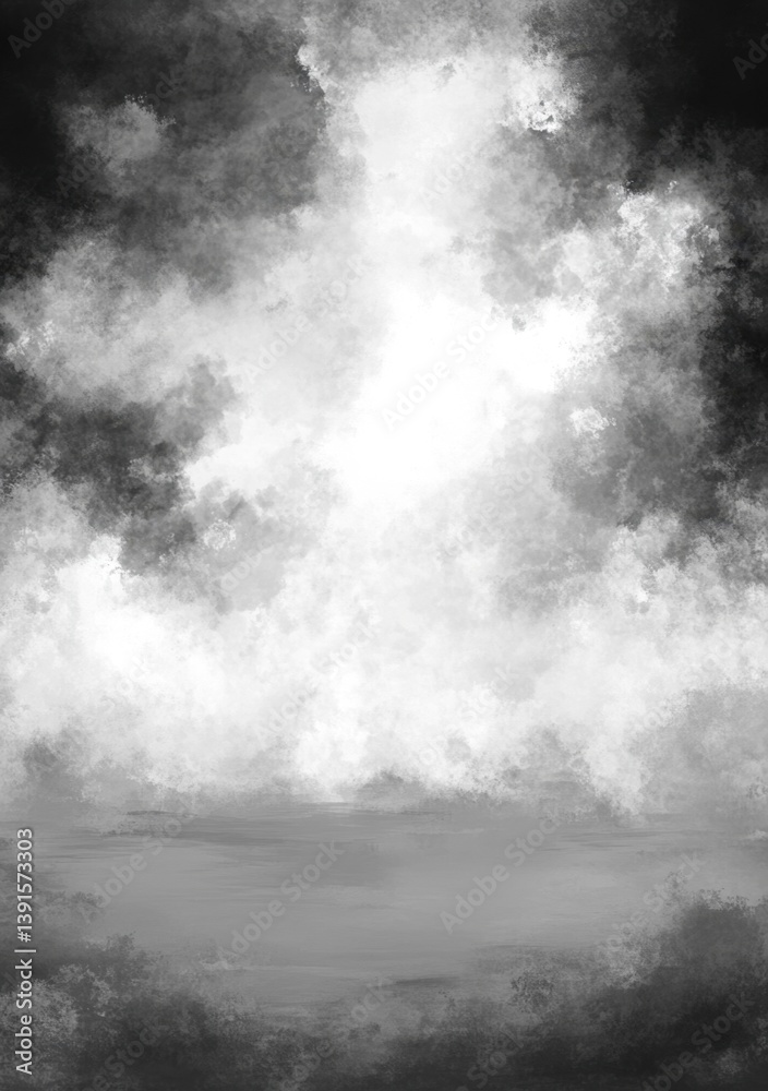 Dramatic grayscale sky and clouds Dramatic grayscale sky and clouds