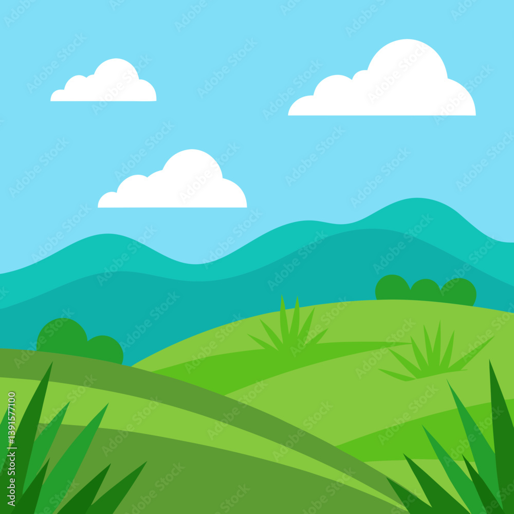 Obraz premium landscape with mountains