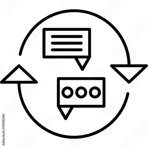 Constructive Feedback Loop Icon