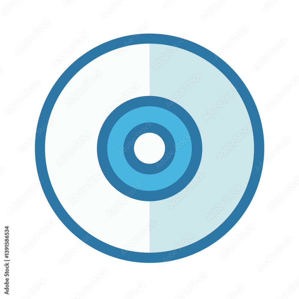 CD or Disc Icon Representing Media or Storage Icon Design CD or Disc Icon Representing Media or Storage Icon Design