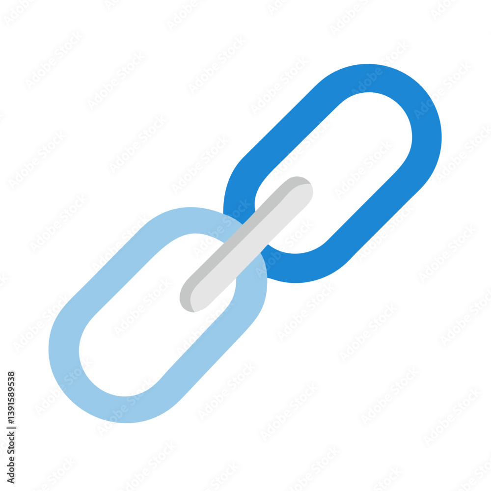 Chain Link Representing Connection or Hyperlink Icon Design Chain Link Representing Connection or Hyperlink Icon Design