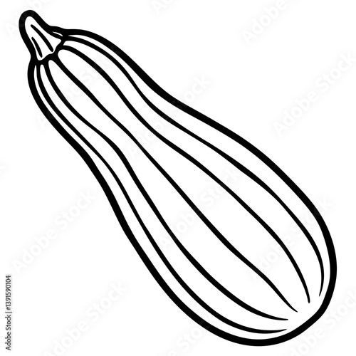 Zucchini-Themed Vector Art