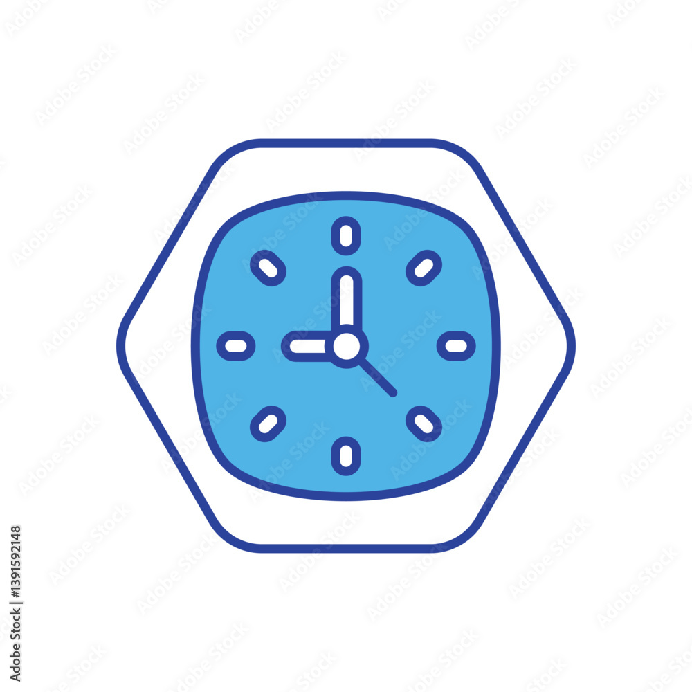 Clock icon vector stock illustration Clock icon vector stock illustration