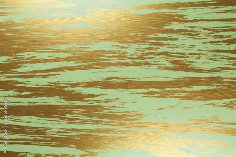 Dollar bill green and golden metallic pattern