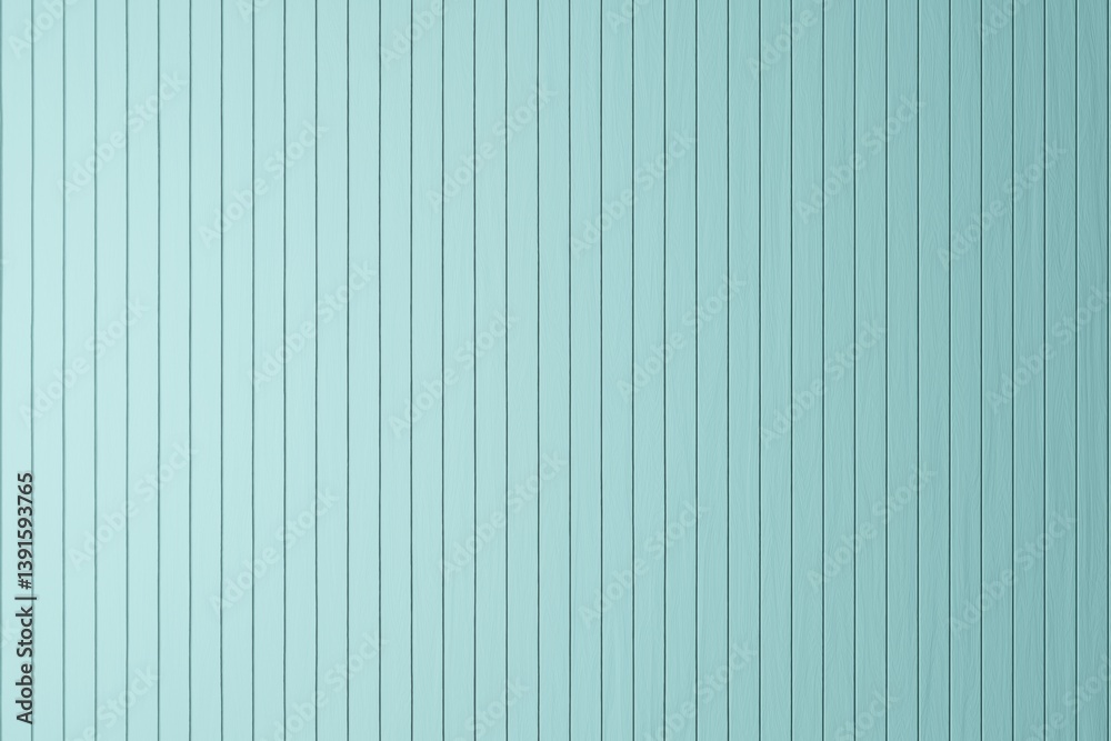 Electric blue vertical planks of wood. Light is coming from left