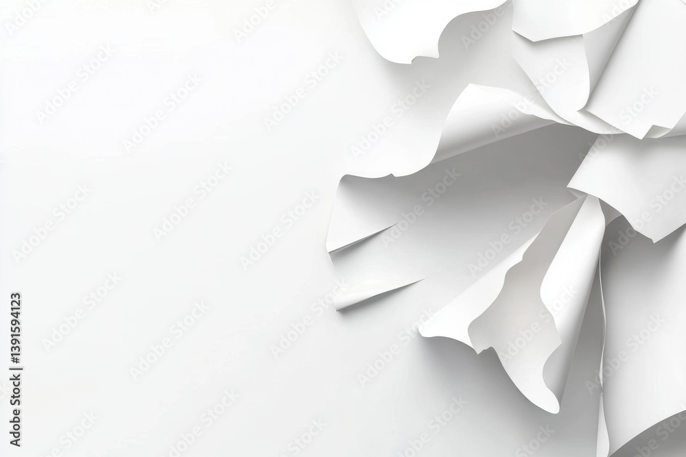 Ripped white paper abstract background