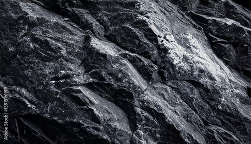 Closeup Gray and White Granite Stone texture