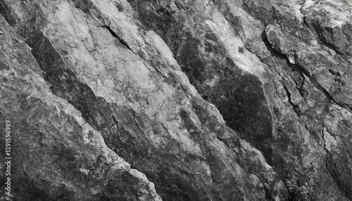 Gray Granite Stone Close-Up Texture