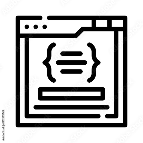 code line icon