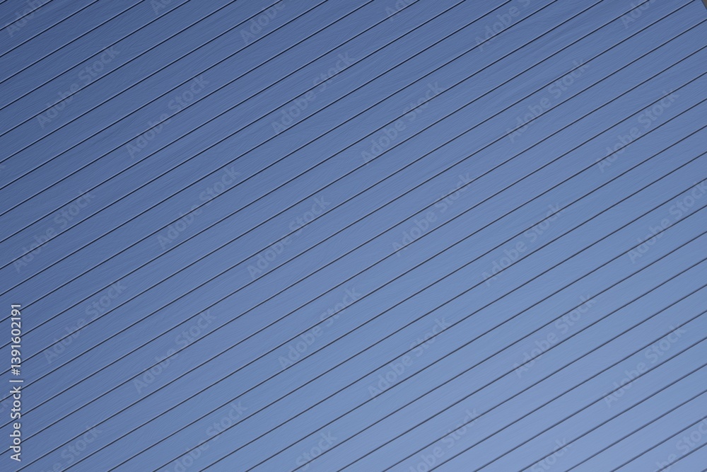 Steel blue diagonal planks of wood. Light is coming from bottom right
