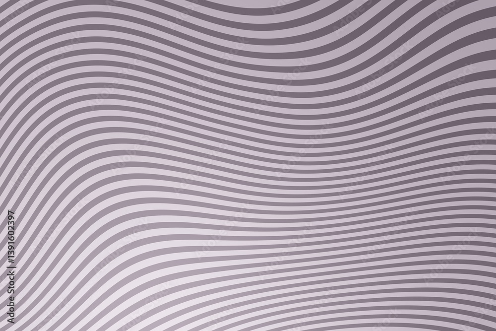 Thistle wavy stripes, colorful background. Light is coming from bottom left
