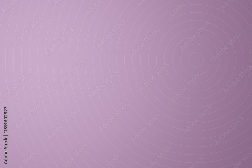 Viola purple background with concentric circles from center. Light is coming from top left