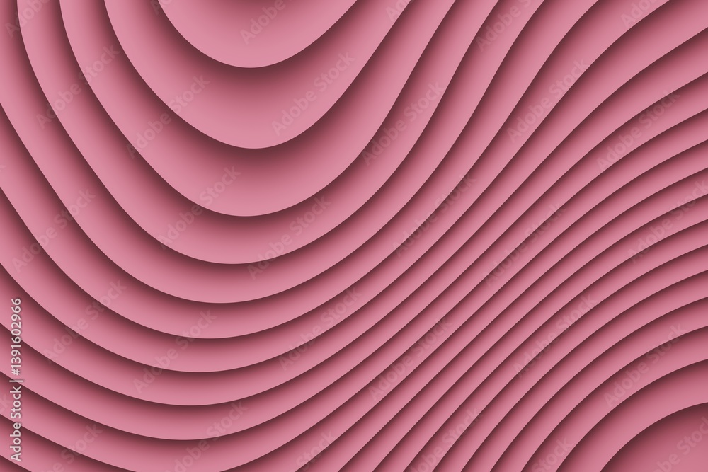 Watermelon pink wavy pattern as a part of design