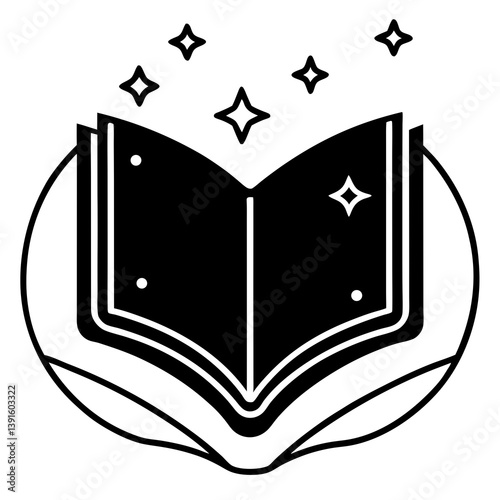 Generative AI bookish vibes vector art design with a clean white background for printables."