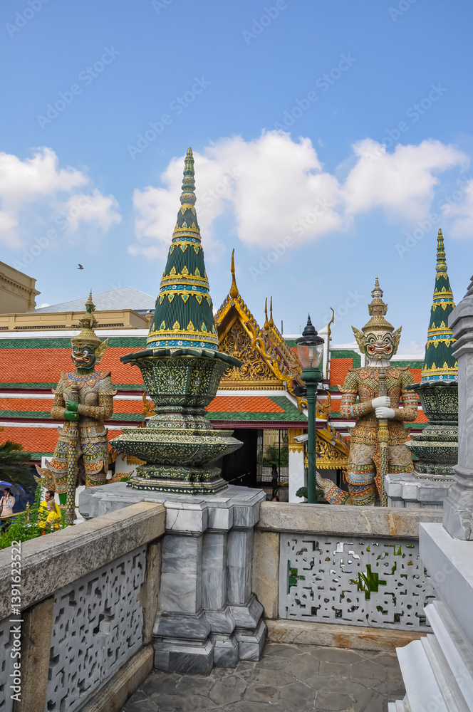 Fototapeta premium Extraordinarily beautiful Chalong Temple in Phuket