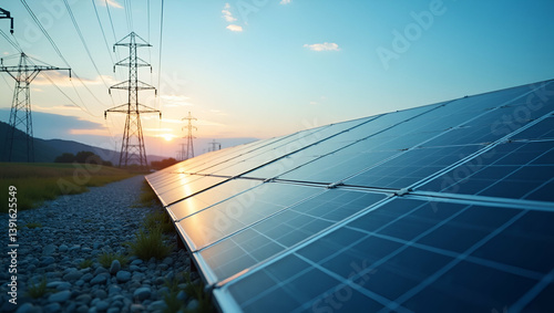 Wallpaper Mural Comprehensive Energy Transition Strategies: Integrating Renewable Sources and Optimizing Grid Systems for a Resilient Future in Power Infrastructure - Photo Stock Concept with Left Space Torontodigital.ca