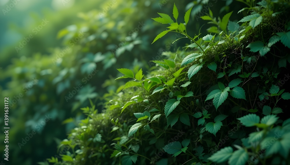 Lush Green Nature Background – Perfect for Eco and Outdoor Design Projects Lush Green Nature Background – Perfect for Eco and Outdoor Design Projects