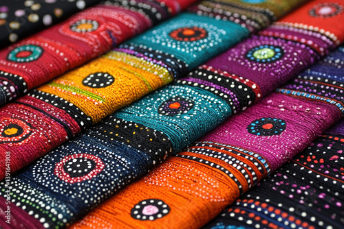 A colorful representation of Madhubani art, showcasing its intricate patterns and cultural significance