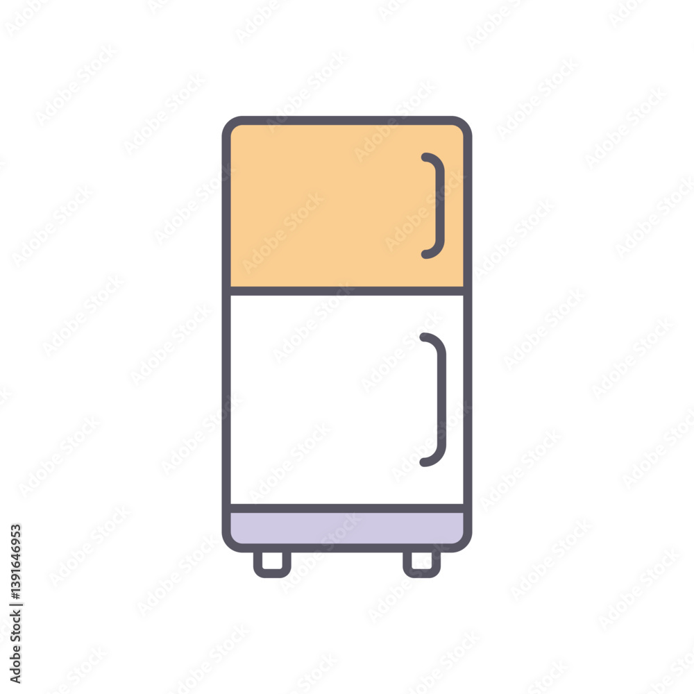 SMART FRIDGE vector icon stock illustration SMART FRIDGE vector icon stock illustration