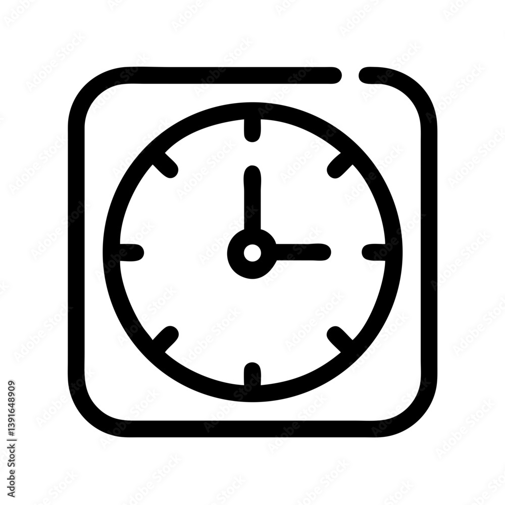 Clock Icon Representing Time or Schedule Icon Design Clock Icon Representing Time or Schedule Icon Design