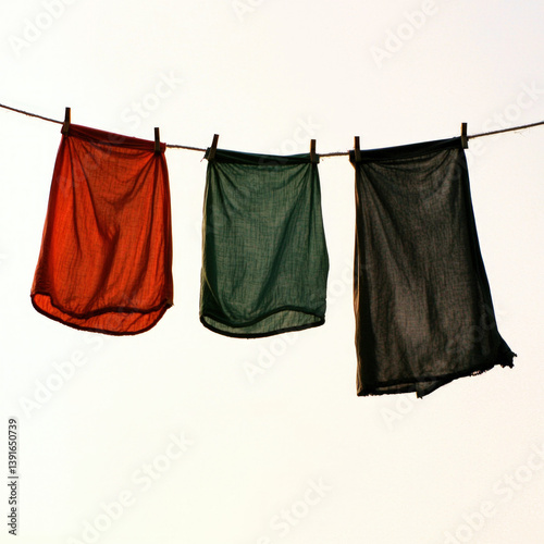 clothes line isolated
