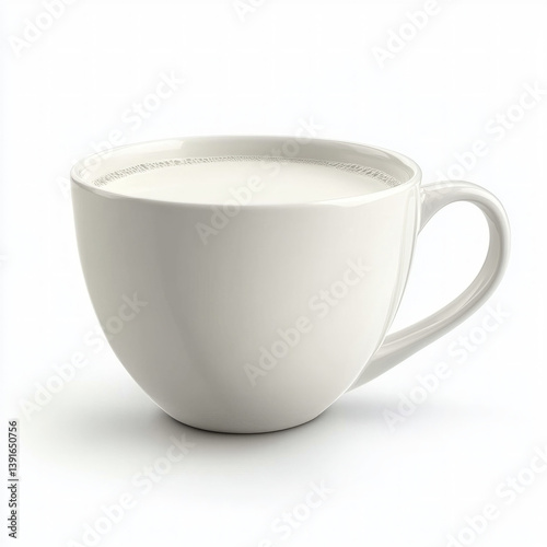 cup of milk isolated