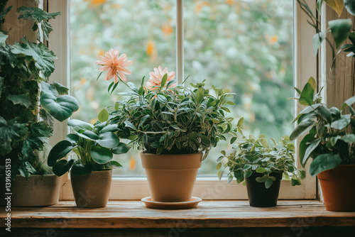 Garden Through Window