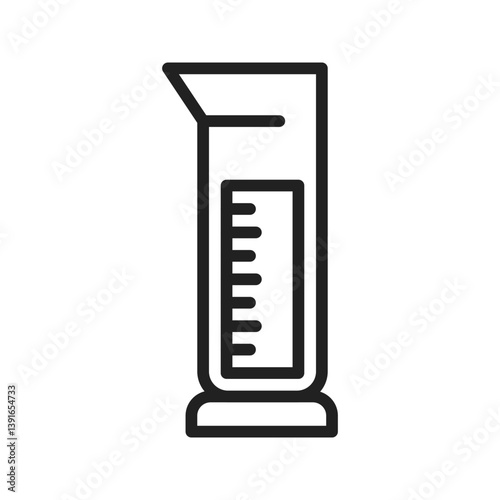 Measuring Cylinder icon vector image. Suitable for mobile apps, web apps and print media.