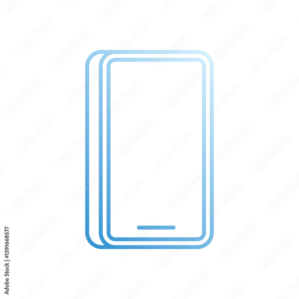 SMART PHONE vector icon stock illustration