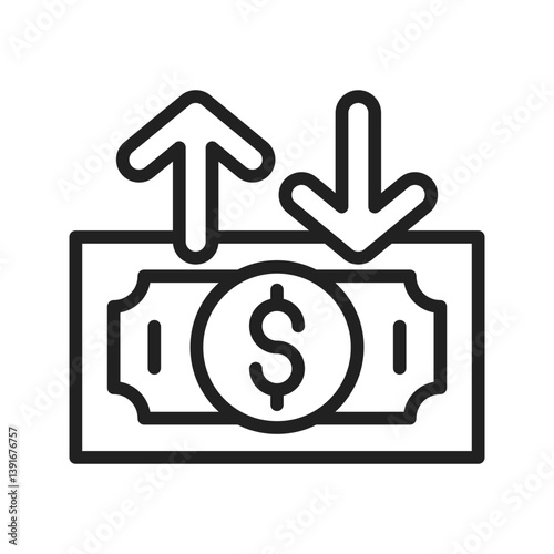 Inflation icon vector image. Suitable for mobile apps, web apps and print media.