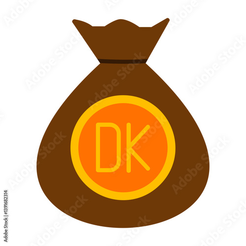 Danish Krone Note Icon
