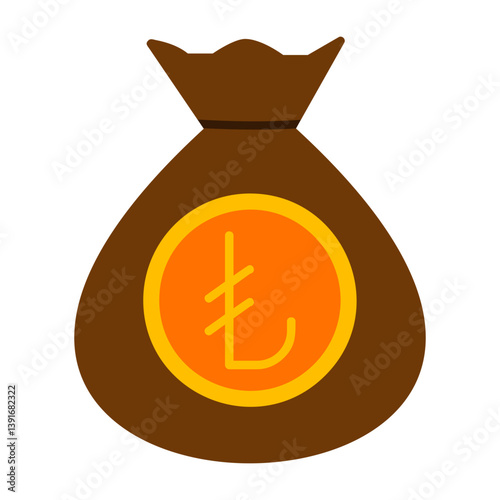 Turkish Lira Note Icon